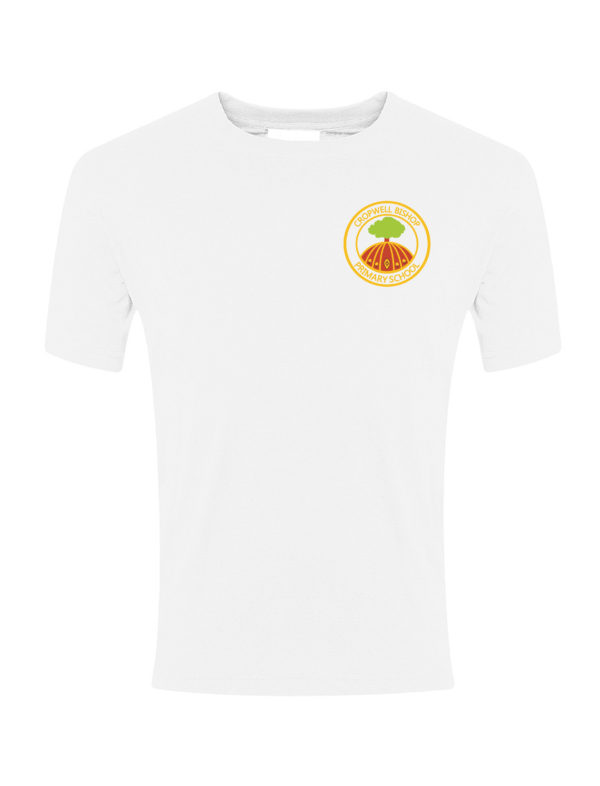 white school pe t shirt